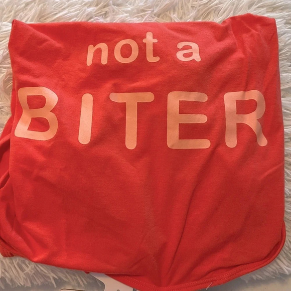 Boots & Barkley NWT XL pet tank “Lover Not A Bitter” logo in orange. Up to 100lb - Picture 2 of 6